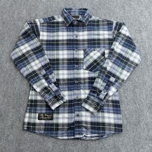 The Vermont Flannel Co Shirt Mens XS Plaid Cotton Flannel USA *No Placket Button